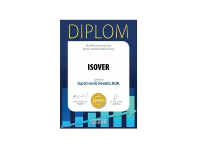  ISOVER získal ocenenie Slovak Superbrands Award 2020