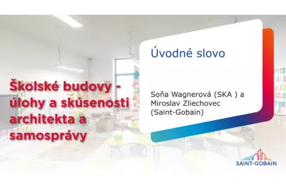 Seminár: Školské budovy - úlohy a skúsenosti architekta a samosprávy
