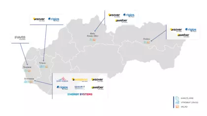 Saint-Gobain mapa